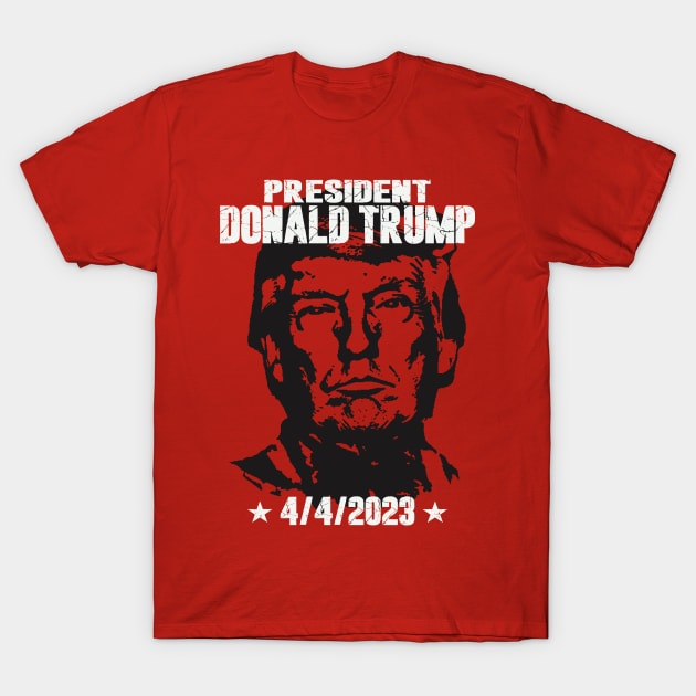 Donald Trump 4/4/2023 Mugshot T-Shirt by Etopix